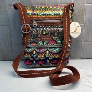 Sakroots Artist Circle Crossbody | Charcoal Print | NWT